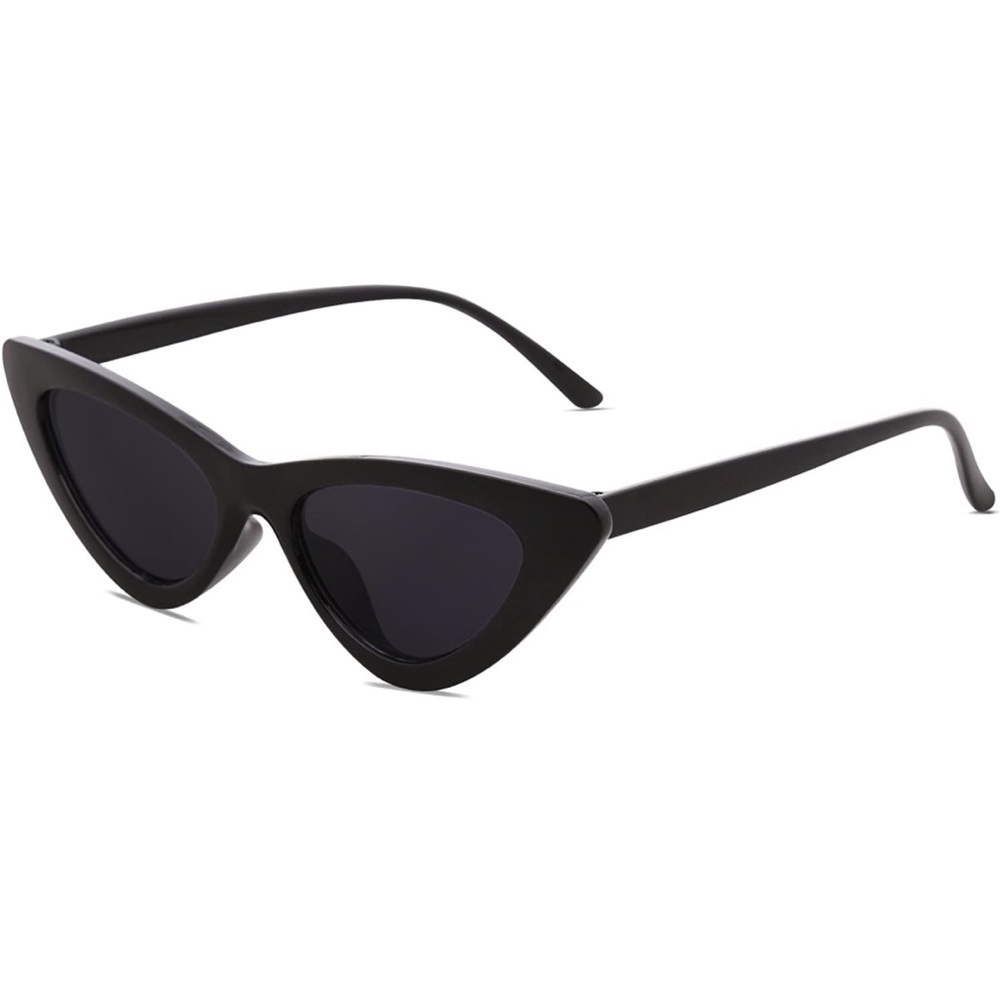 Spexx Black 80s Triangle Sunglasses NWT
